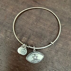 Alex and Ani Cowboys football Charm bracelet